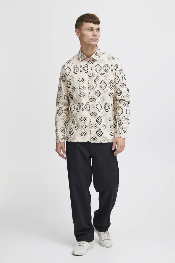 !Solid SDHolm Shirt Oatmeal