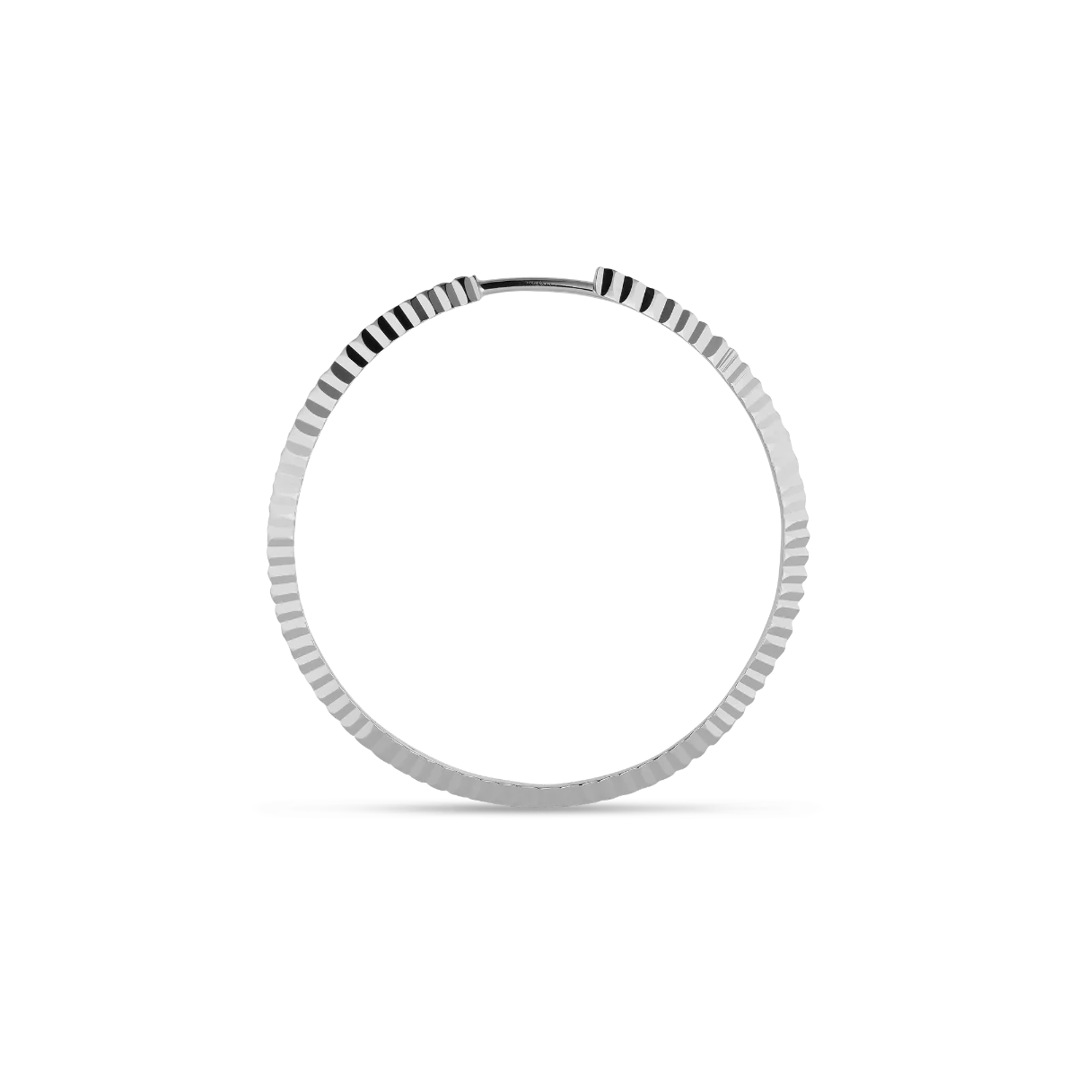 Jane Kønig  Reflection Midi Hoop ørering - Sølv