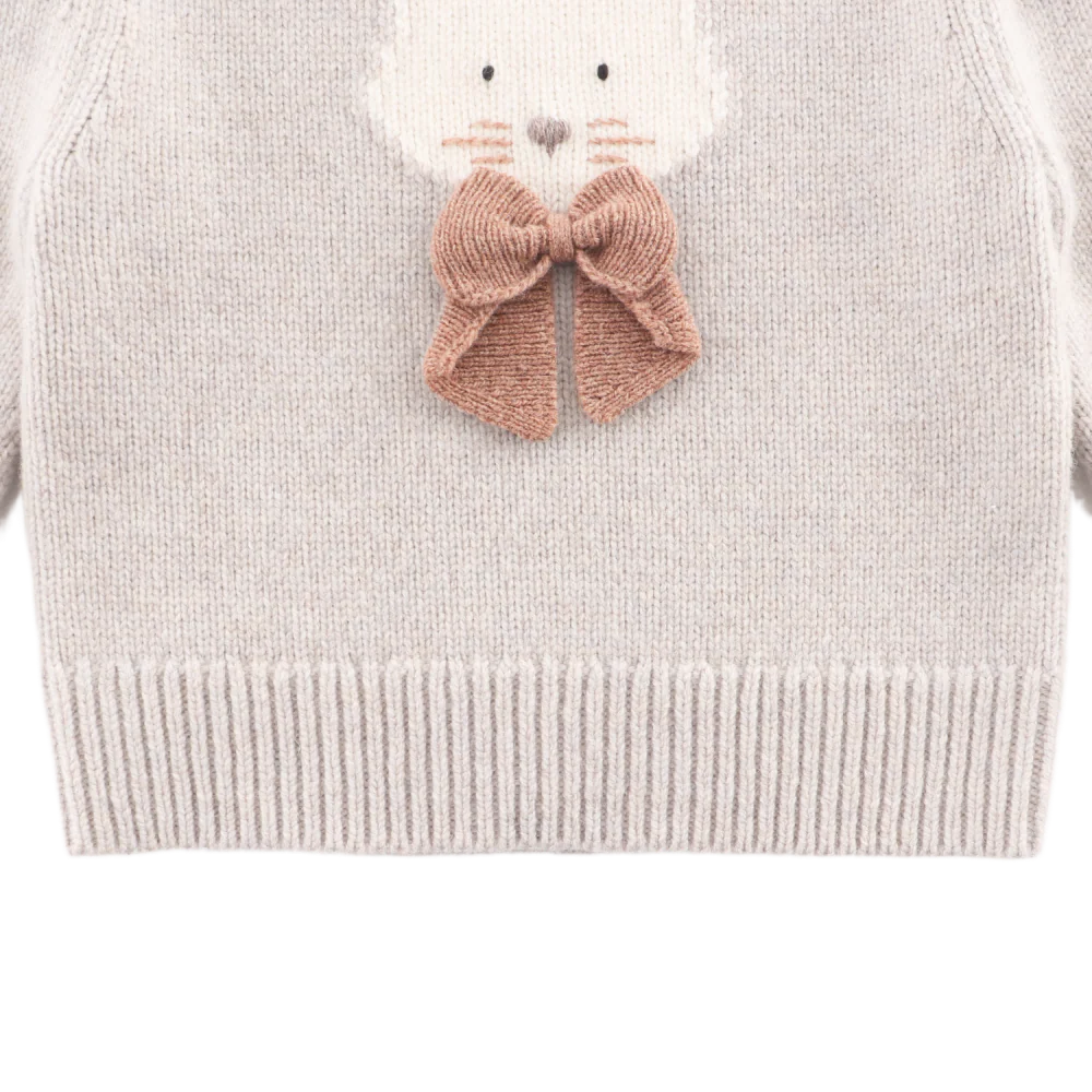 Denna Merino Wool Sweater | Cat | Ash Rose