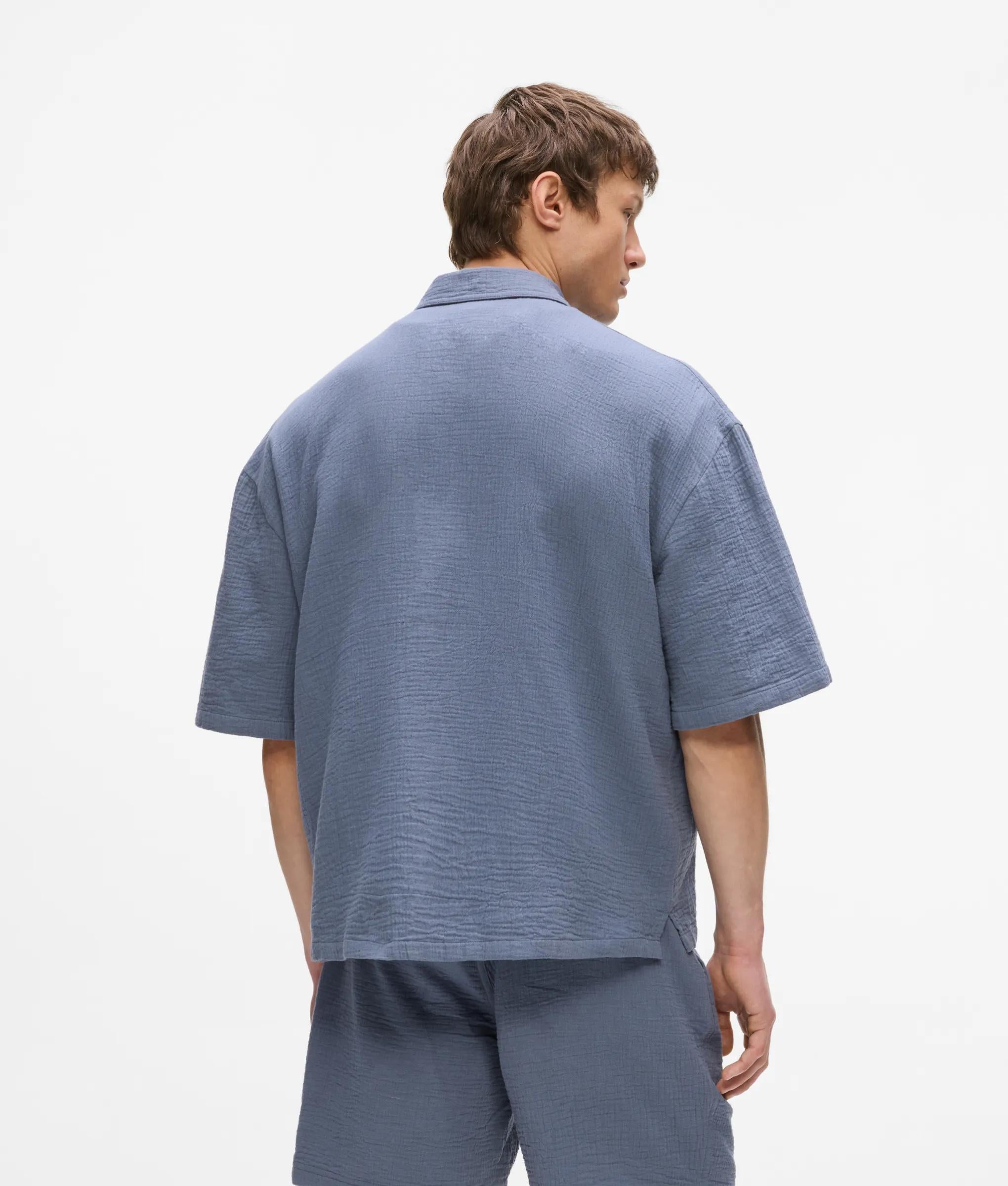 Gekreukeld katoenen shirt