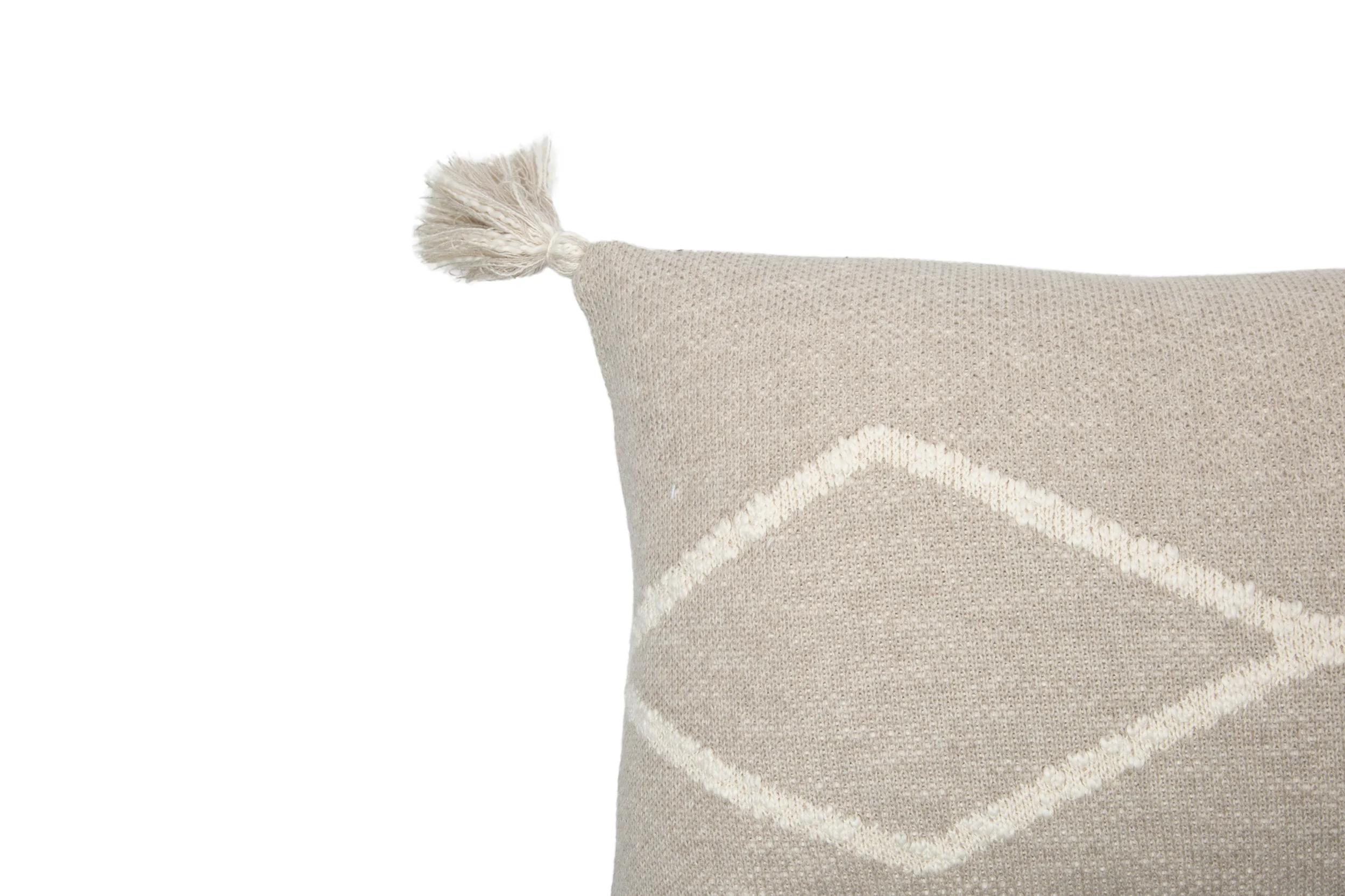 OASIS - Coussin en tricot en coton | Beige