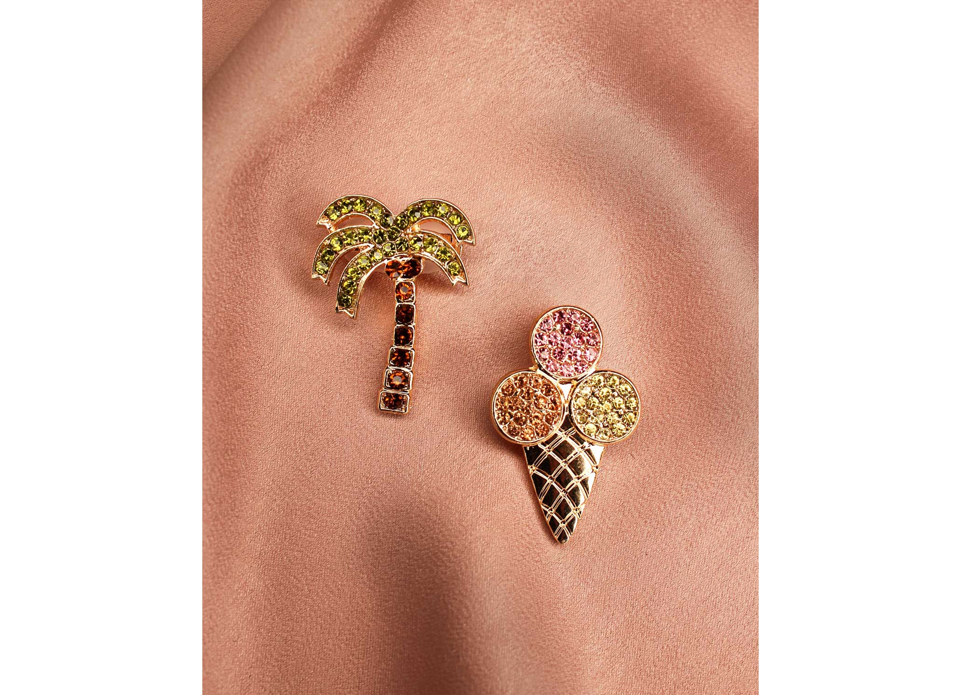 Bijou palmier glace multicolore