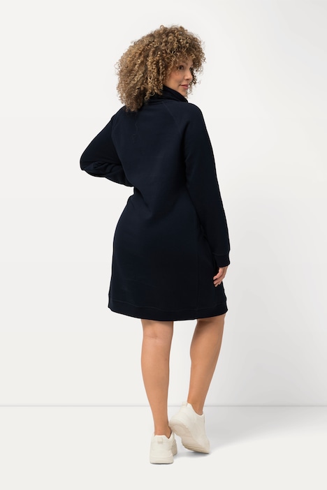 Sweatkleid, Stehkragen, Langarm, Taschen