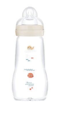 MAM Feel Good Tåteflaske Glass 260 ml, Mix