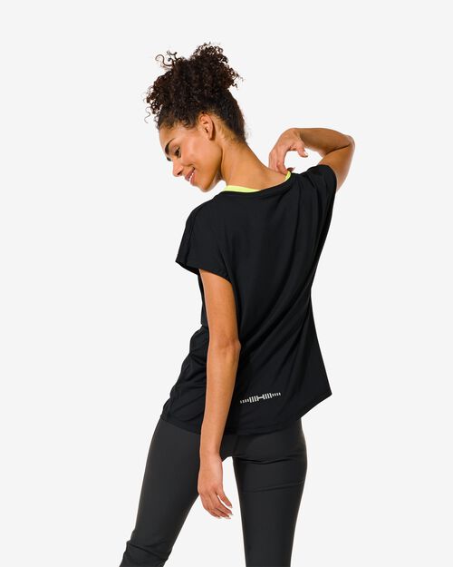 t-shirt de sport femme noir