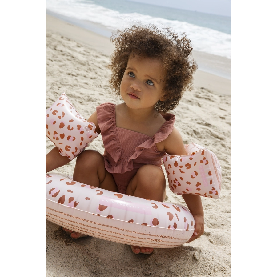 Swim Essentials Old pink leopard Schwimmring ⌀55 cm