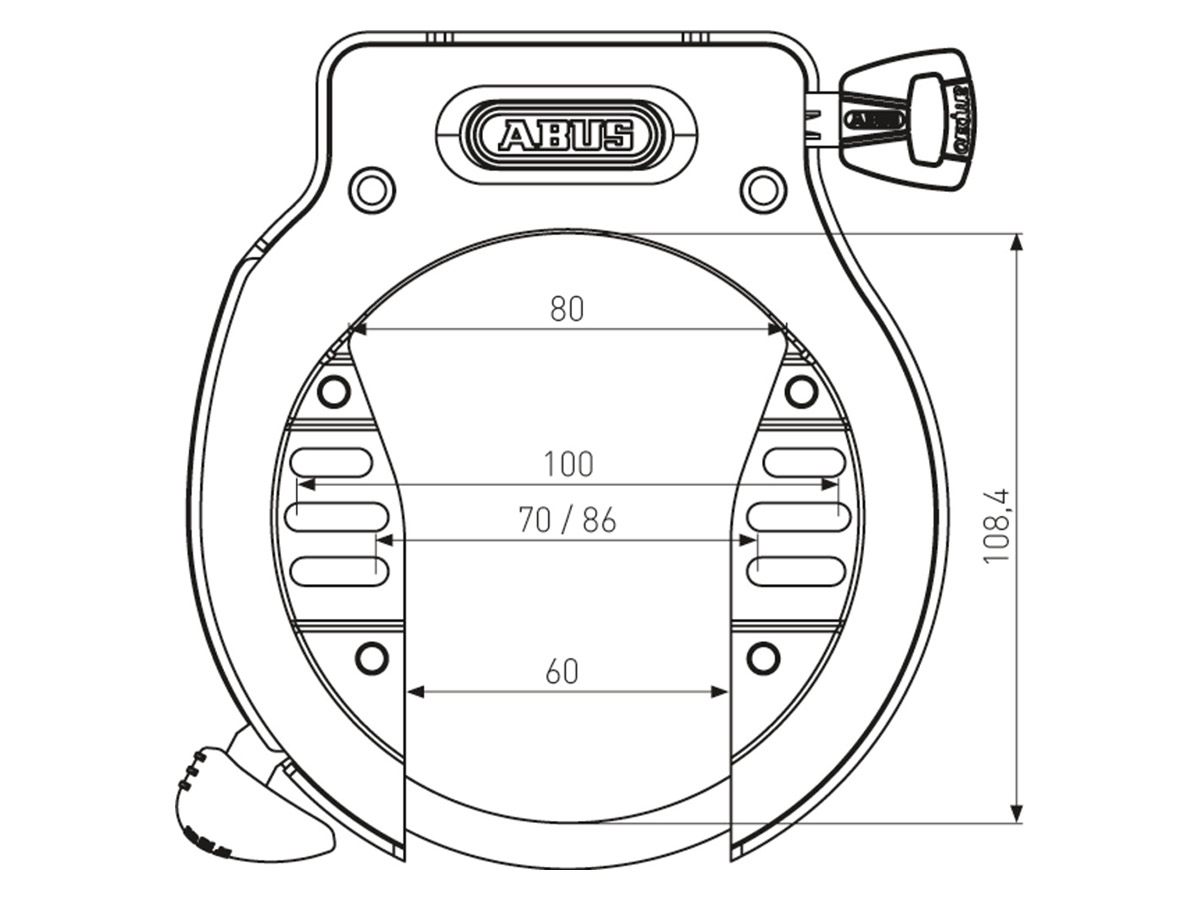 Abus AMPARO 4650S R OE ringslot