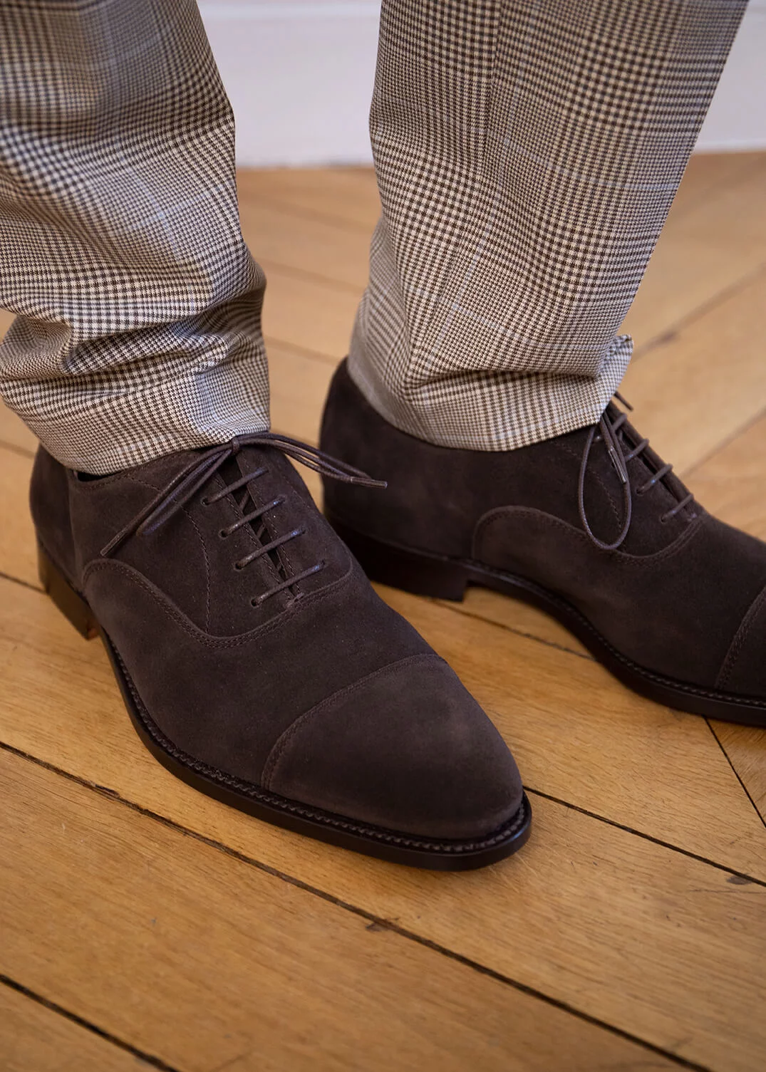 RICHELIEU STAPLEFORD VEAU VELOURS MARRON FONCÉ