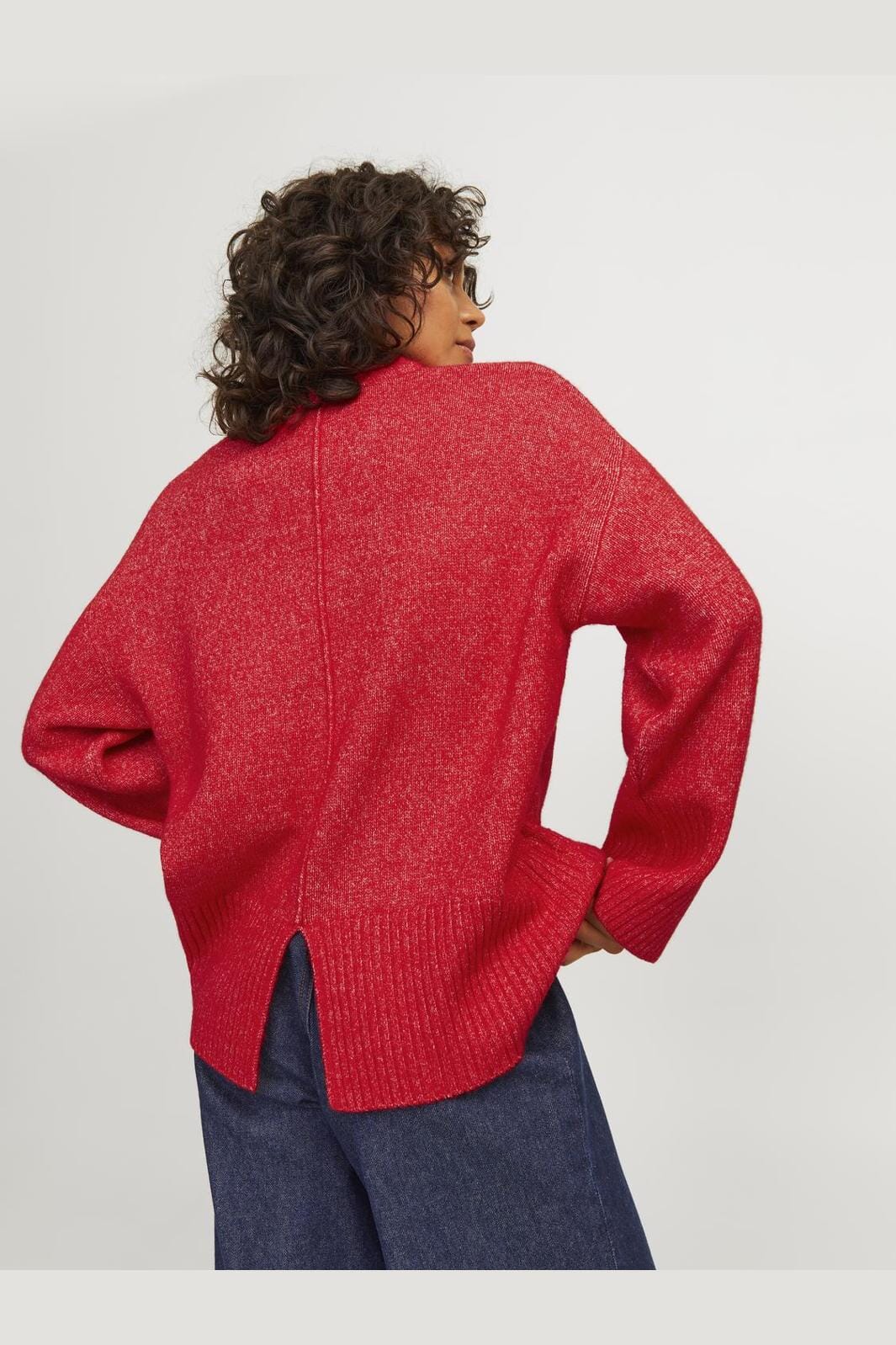 Jjxx Jxollie Diverse Crew Neck Knit Sn 4637707 racing red vanilla ice
