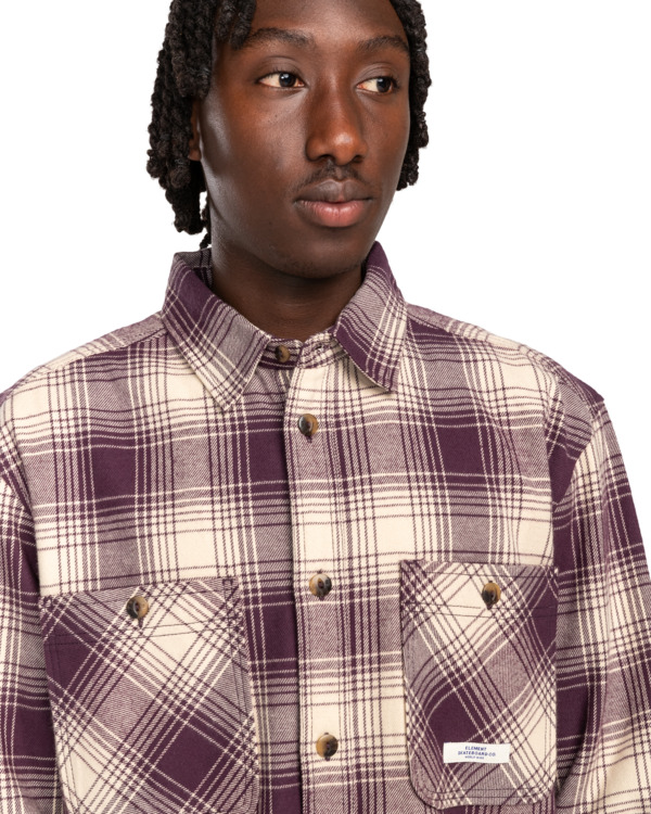 Element Hawthorne Shirt LS Plum Perfect Plaid