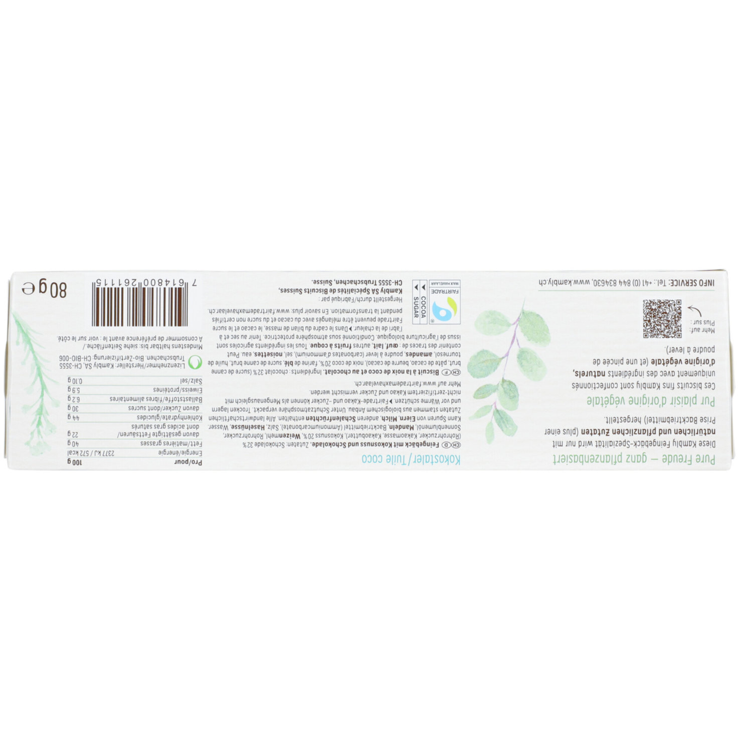 Kambly Bio&Vegan Kokostaler
