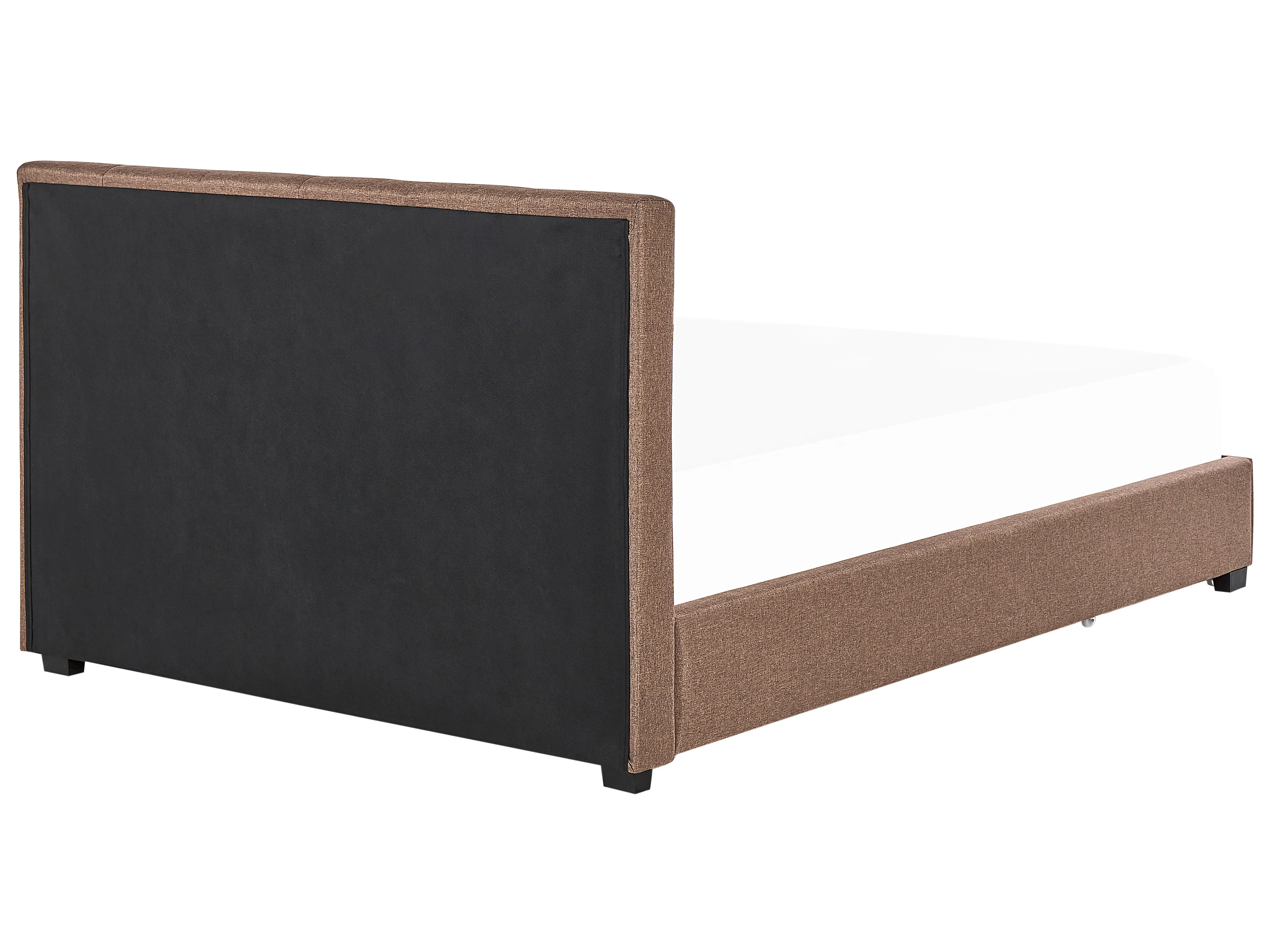 Bed met opbergladen Stof LA ROCHELLE 180 x 200 cm Bruin