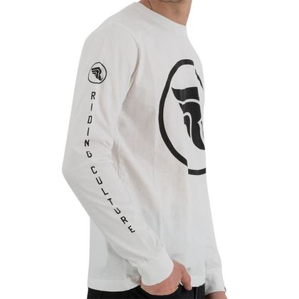 T-shirt manches longues RIDING CULTURE CIRCLE L/S MEN - Blanc