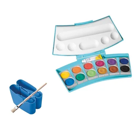 Pelikan Deckfarbkasten Procolor® Blau mit 12 Farben