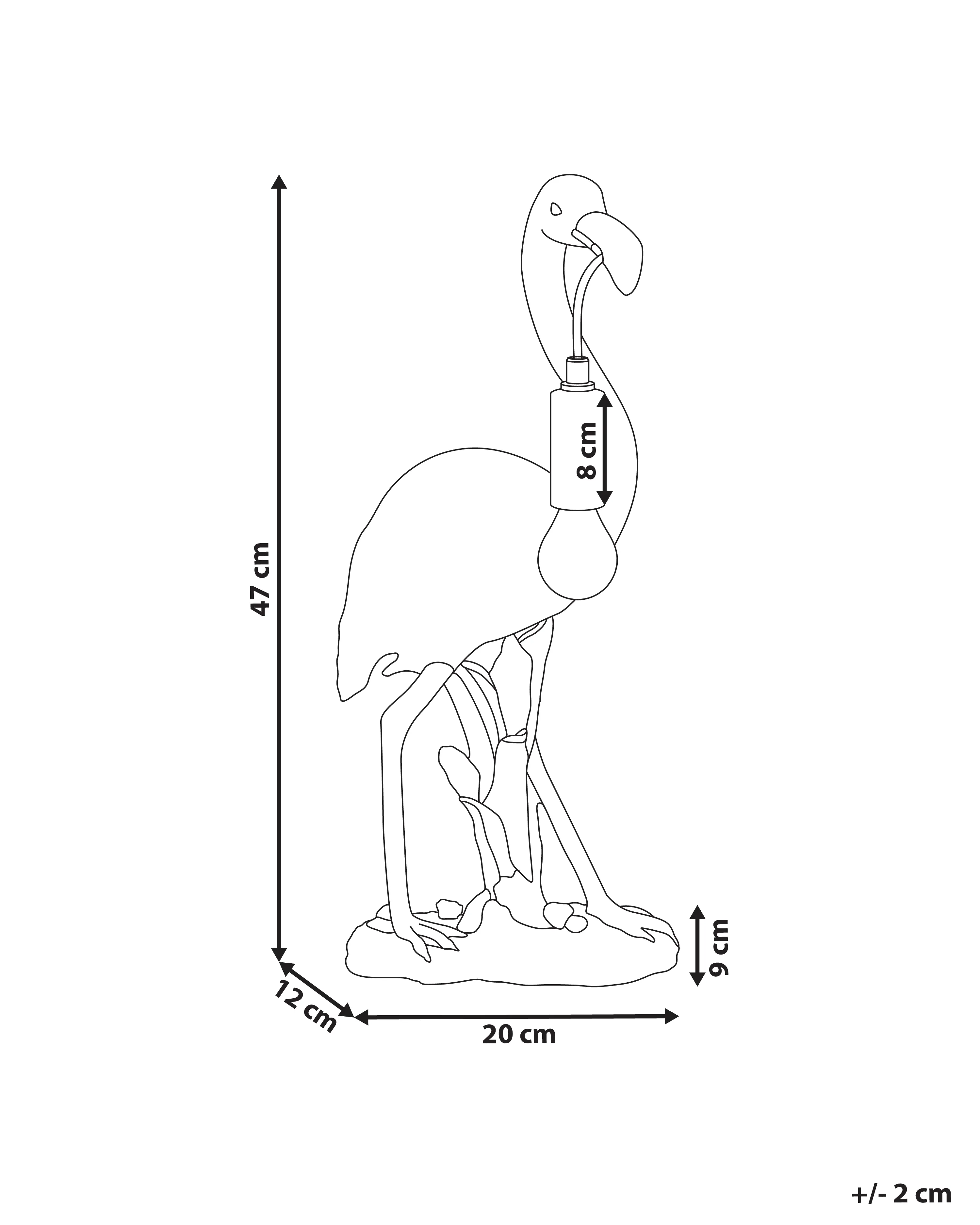 Tafellamp Flamingo VICE Goud