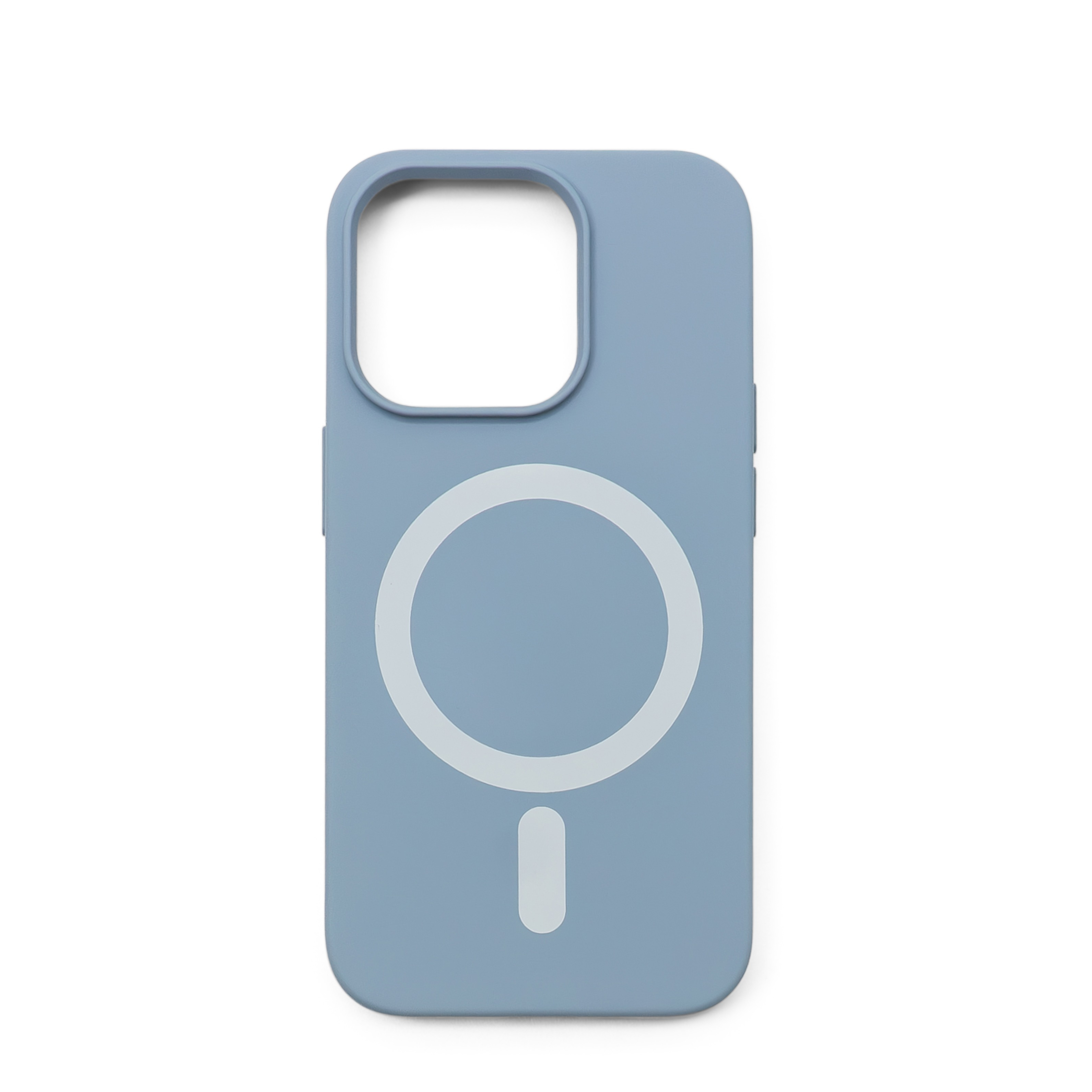 iPhone 14 Pro MagSafe Silikon Case Hülle - Blaugrau