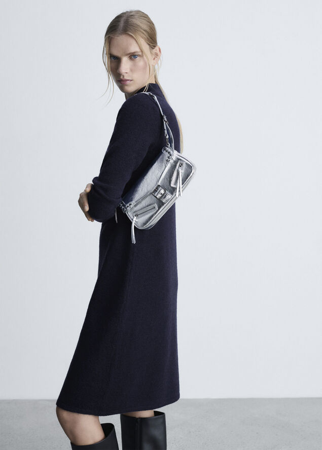 MANGO DRESS. -- MARISCAL Navy