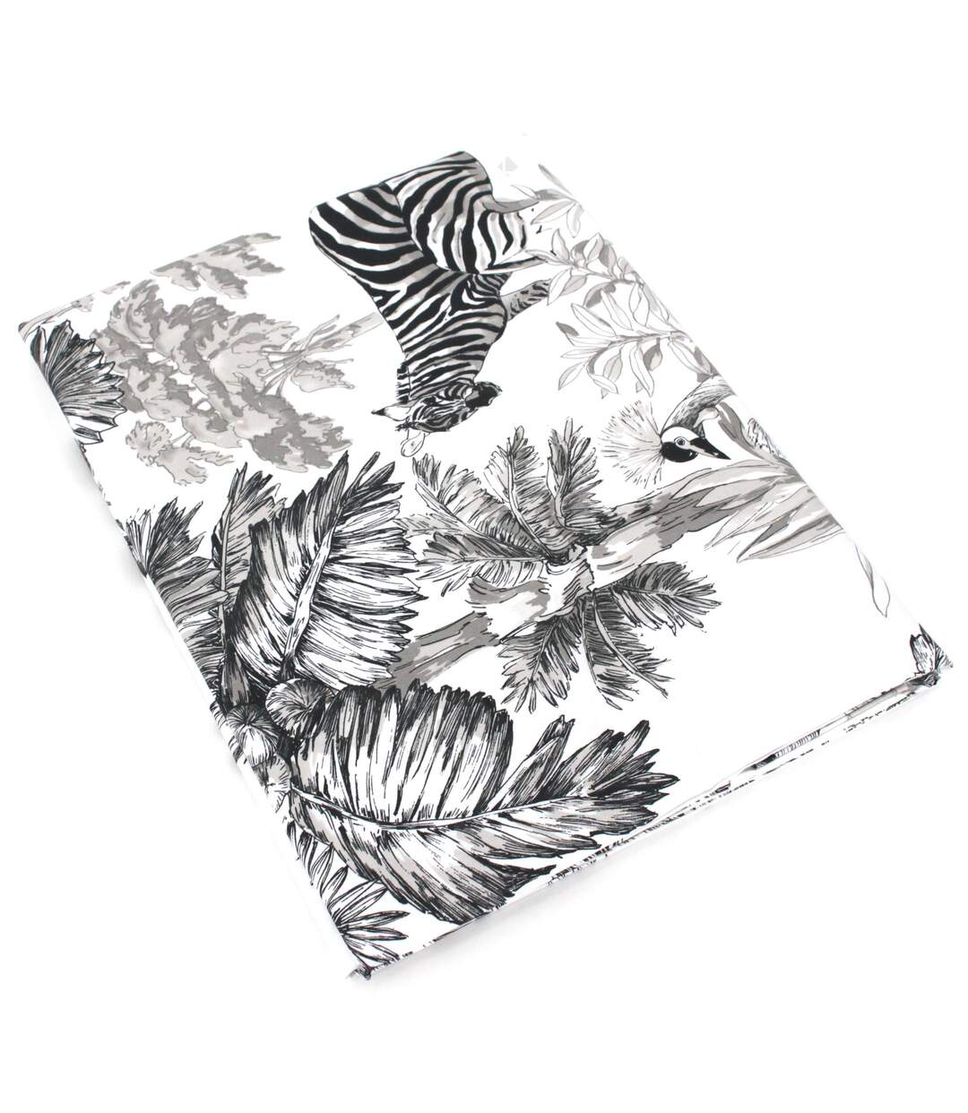 Drap plat 280x325 cm satin de coton SAVANE blanc