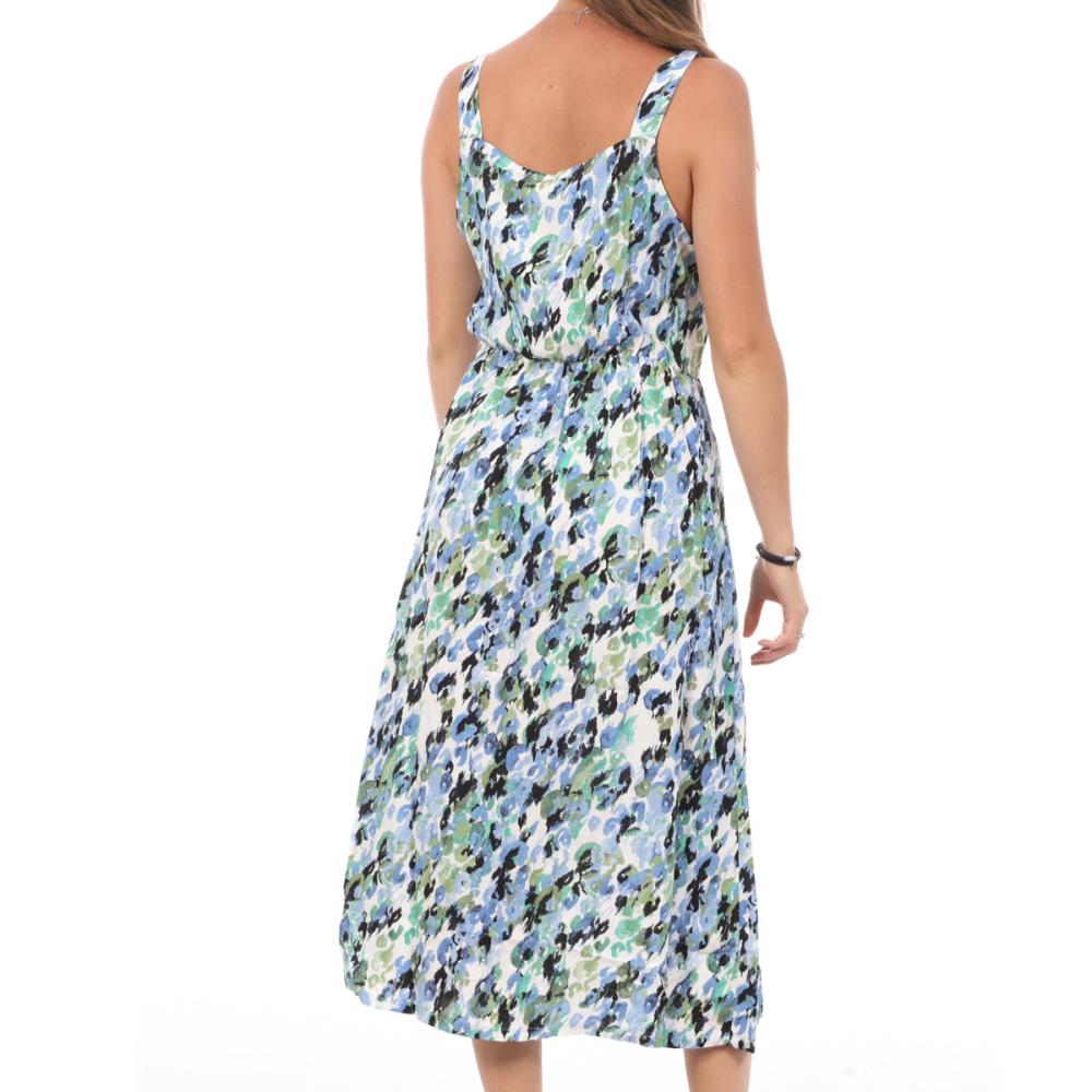 Vero Moda Robe Blanche/Bleu à Motifs Femme Vero Moda Easy Strap