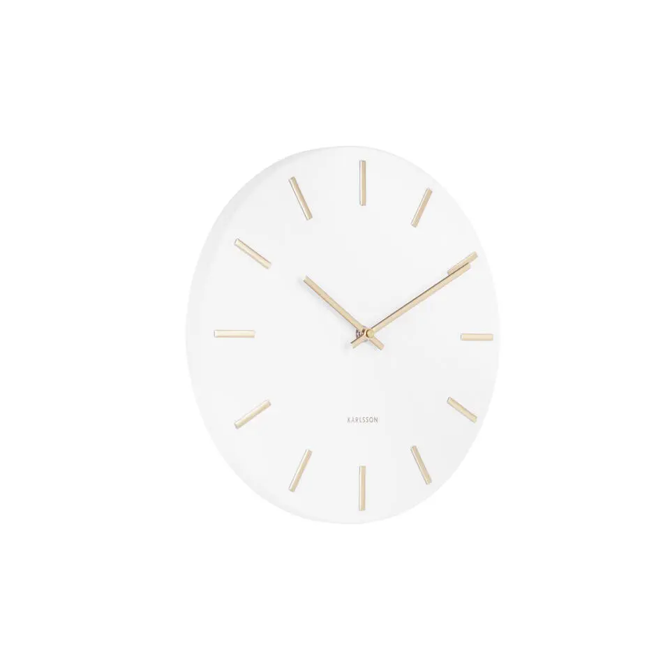 Karlsson wandklok Charm steel