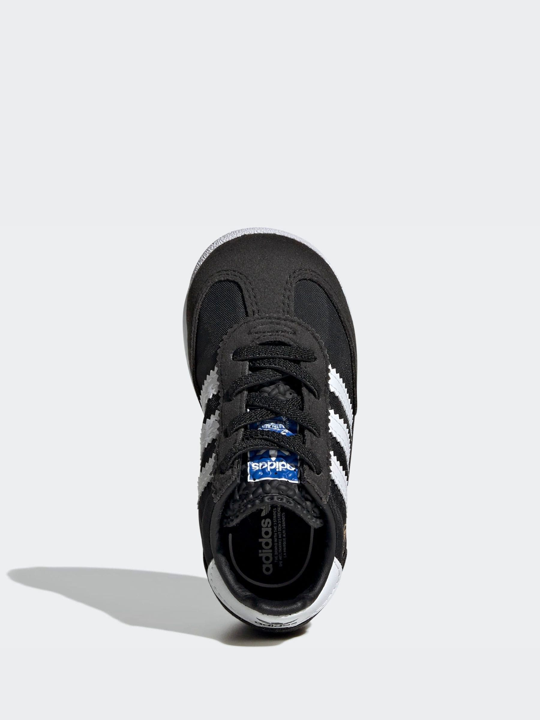 Zwart/wit - adidas Originals SL 72 RS Elastic Laces Infant Trainers