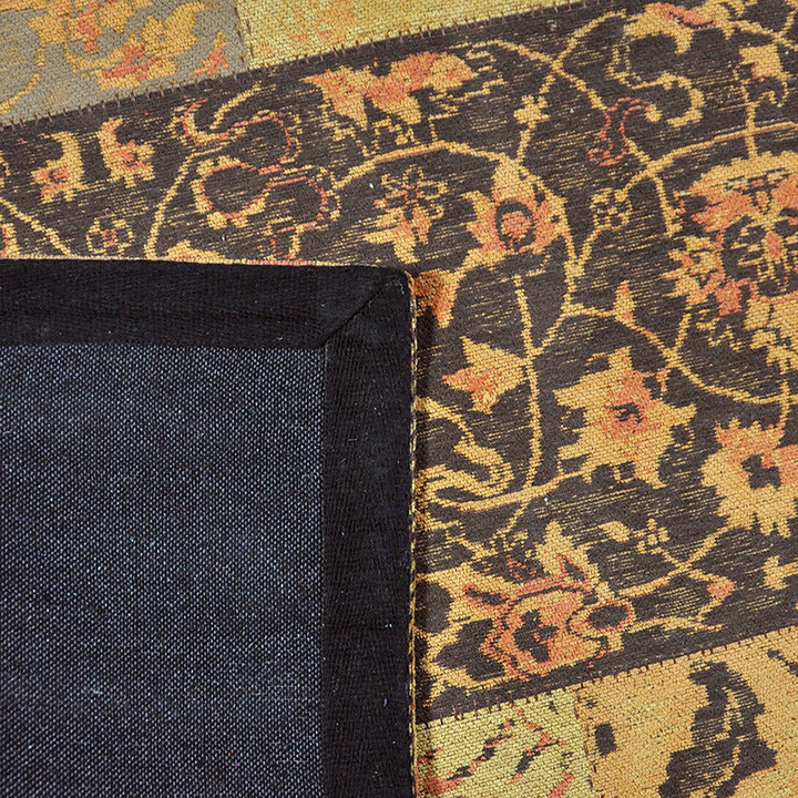 Patchwork vloerkleed - Delany Okergeel | Kunstzinnig