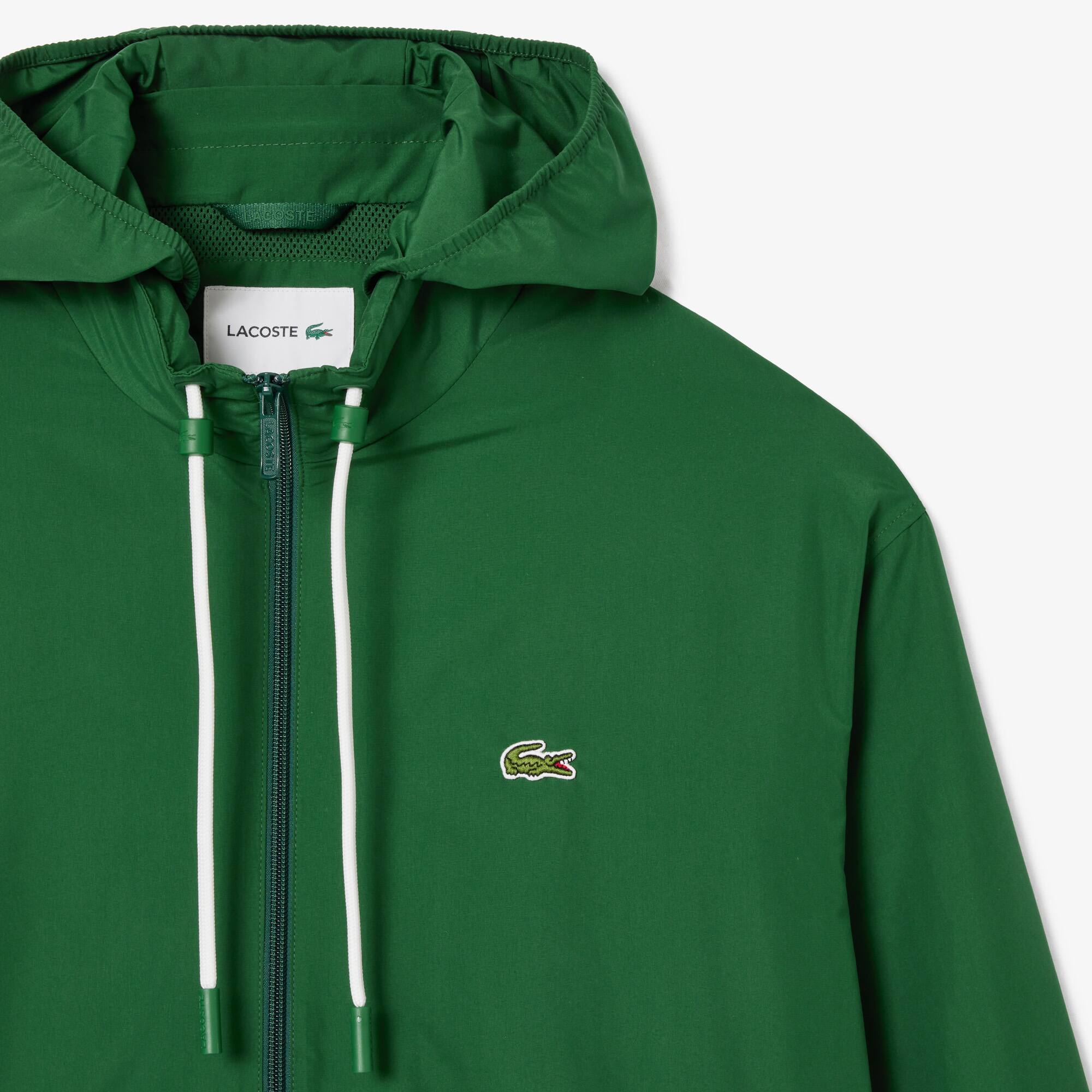 Veste courte Sportsuit avec capuche amovible en tissu déperlant Manteaux & Vestes - Vert - Lacoste - Homme