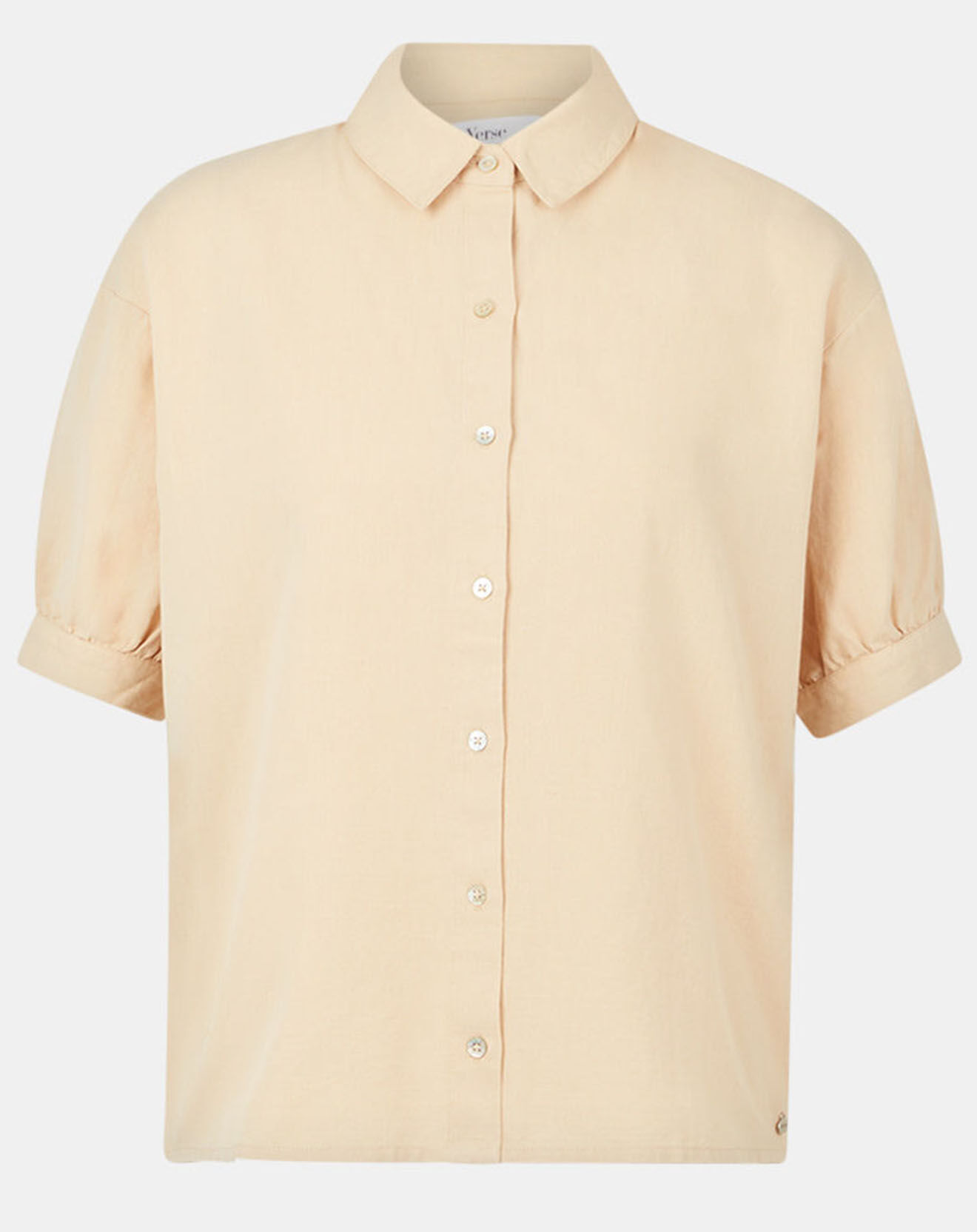 Yerse Chemise droite en Lin mélangé Gladys beige