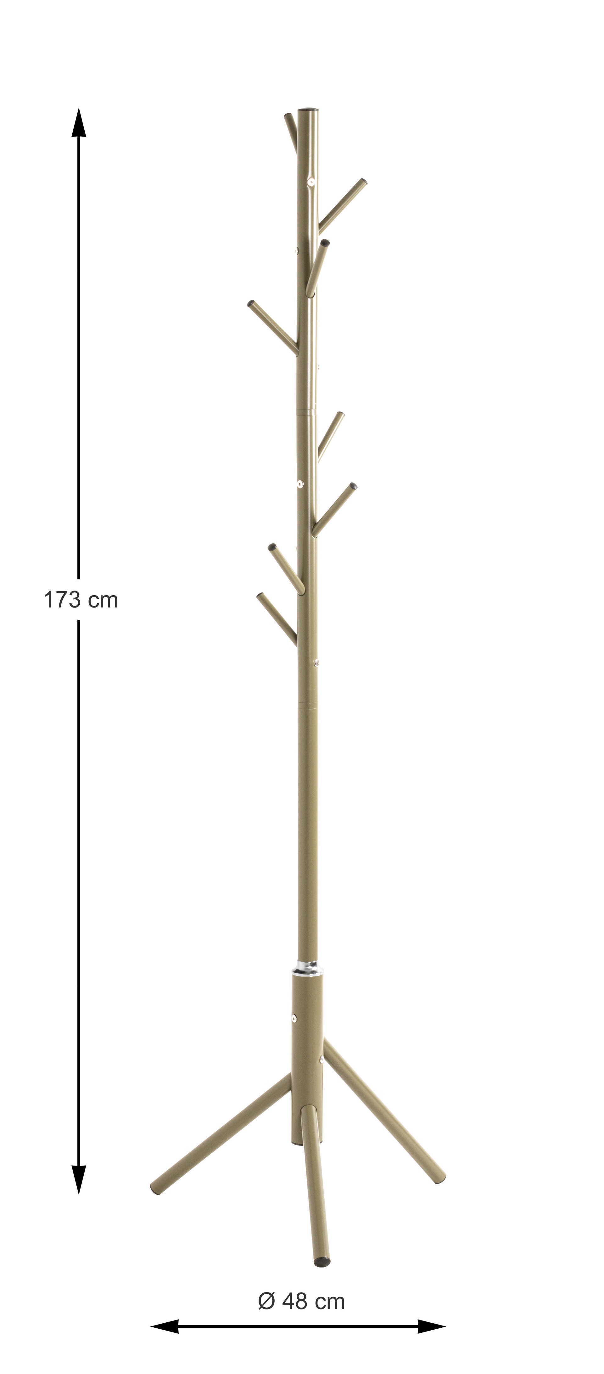 Garderobenständer 48 x 173 cm grün
