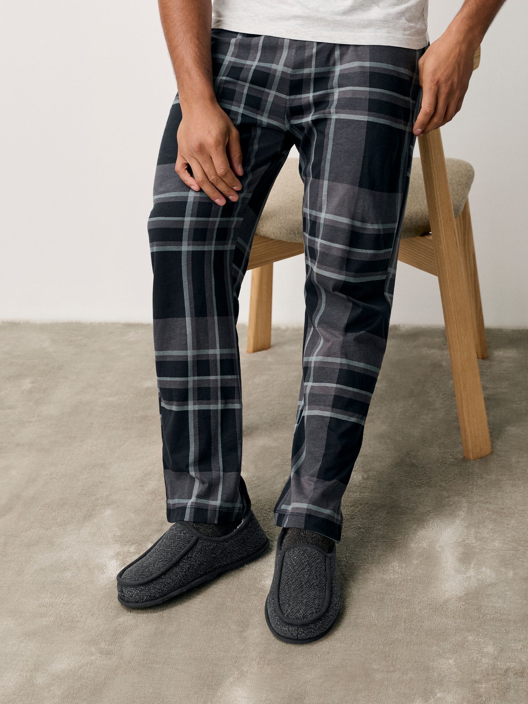 Grijs - Wide Fit Closed Back Slippers