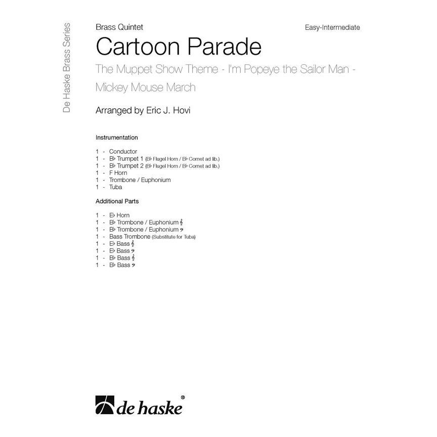 De Haske Cartoon Parade voor koperkwintet