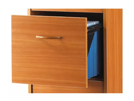 Classeur 2 Tiroirs Pour 50 Dossiers Suspendus 41,4 x 76,4 x 44 cm - Coloris: Merisier
