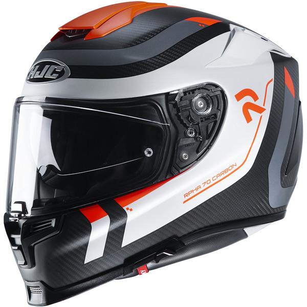 HJC - Casque RPHA 70 Carbon Reple MC6HSF / Noir / Blanc / Rouge