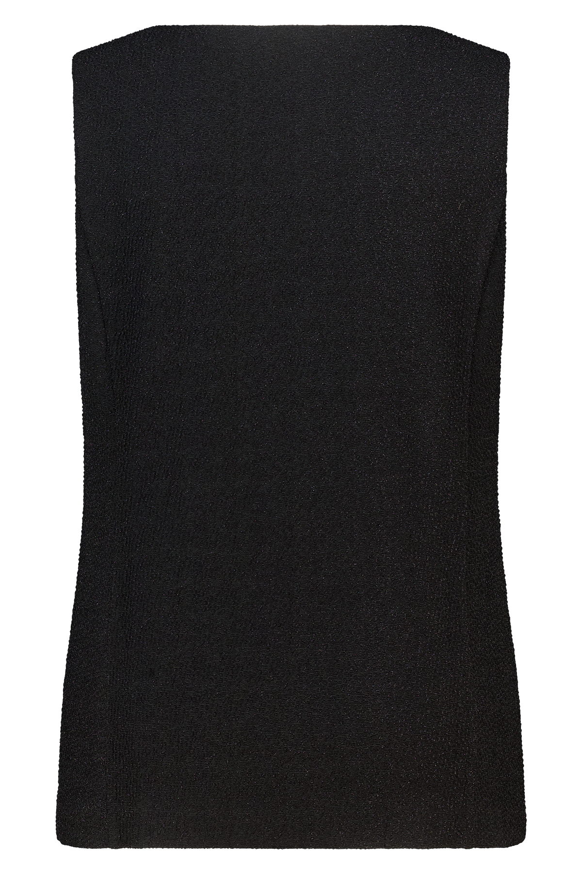 Gilet met knopen en lurex Zwart