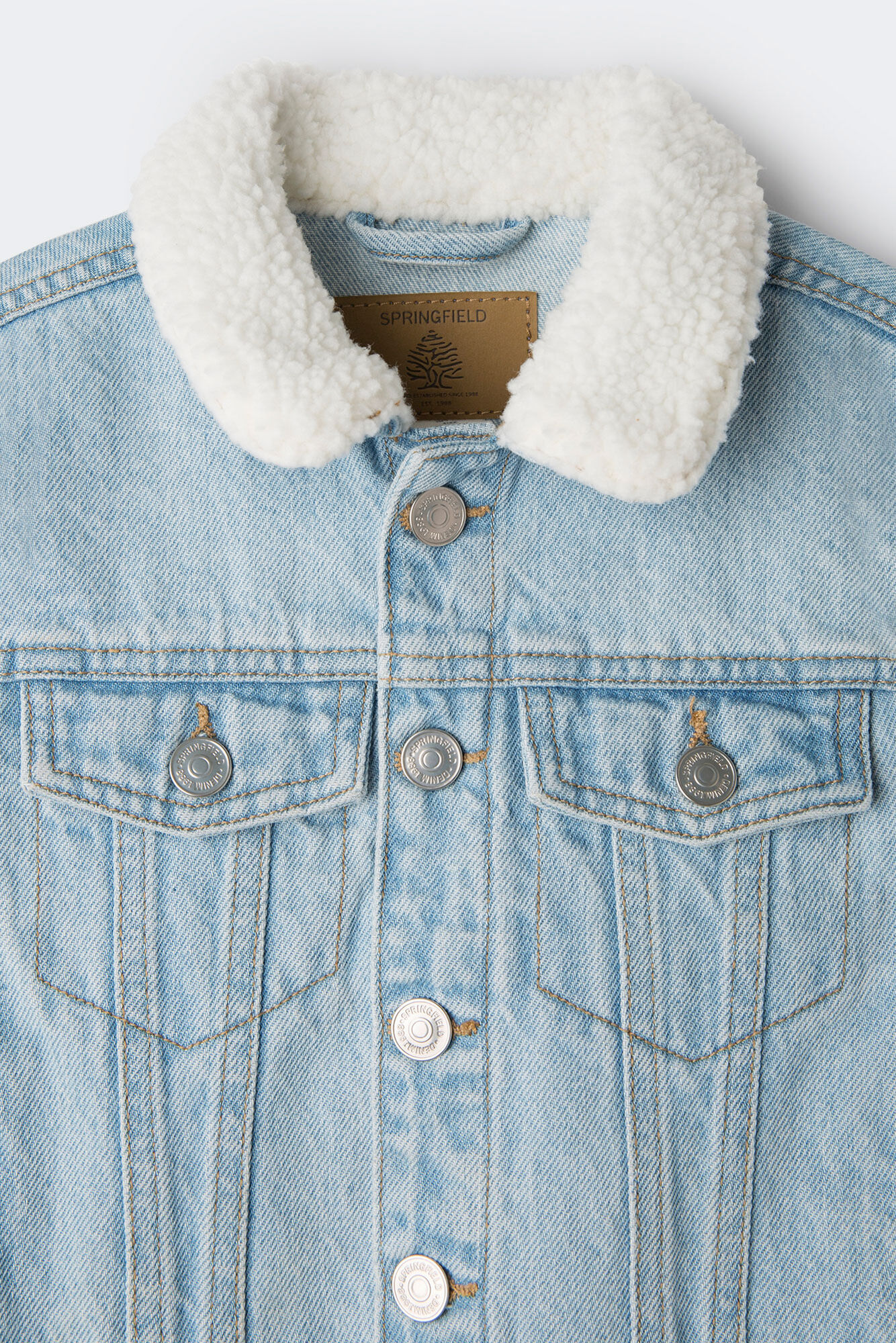 Jaqueta jeans feminina com forro de pele de carneiro