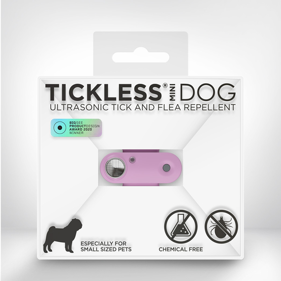 Répulsif rechargeable à ultrasons pour chien Tickless Mini Dog violet