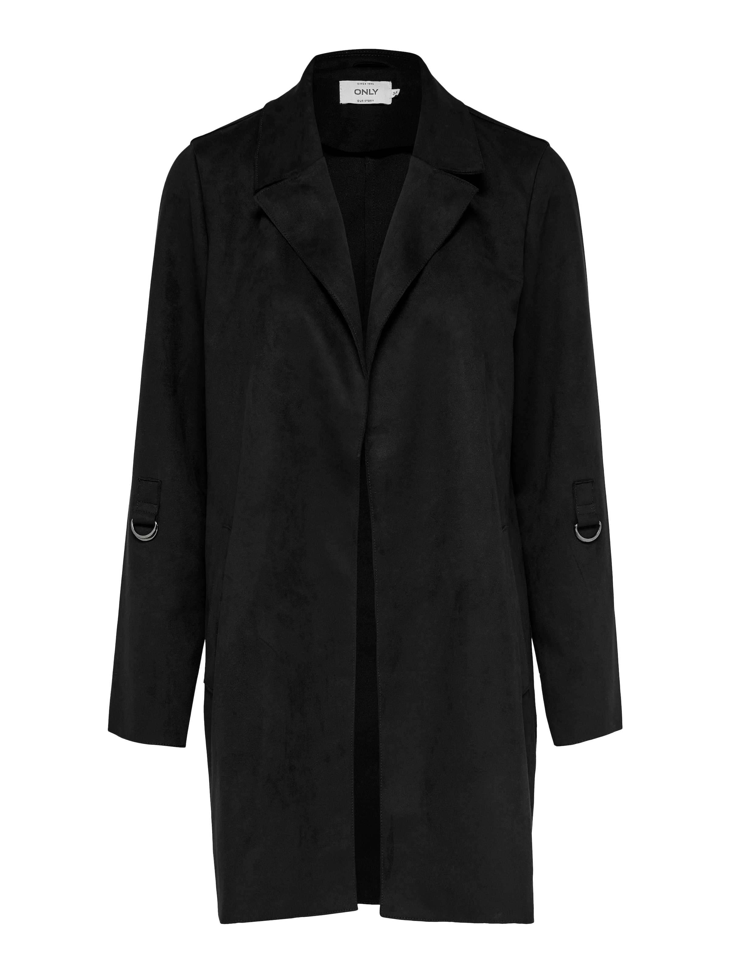 ONLY Langjacke »ONLJOLINE FAUX SUEDE COAT LIFE CC OTW« ohne Kapuze mit Reverskragen, weiches Wildlederimitat