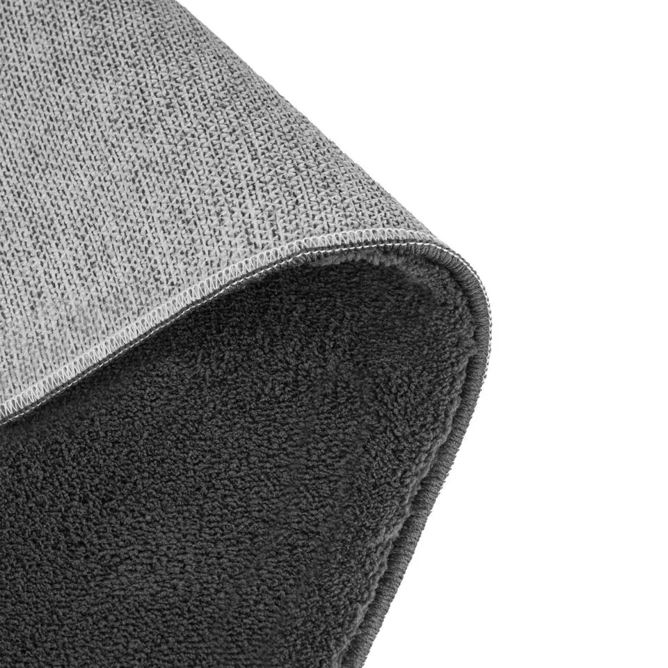 tectake® Kortpolig vloerkleed Soft Zone 140 x 200 cm - Antraciet
