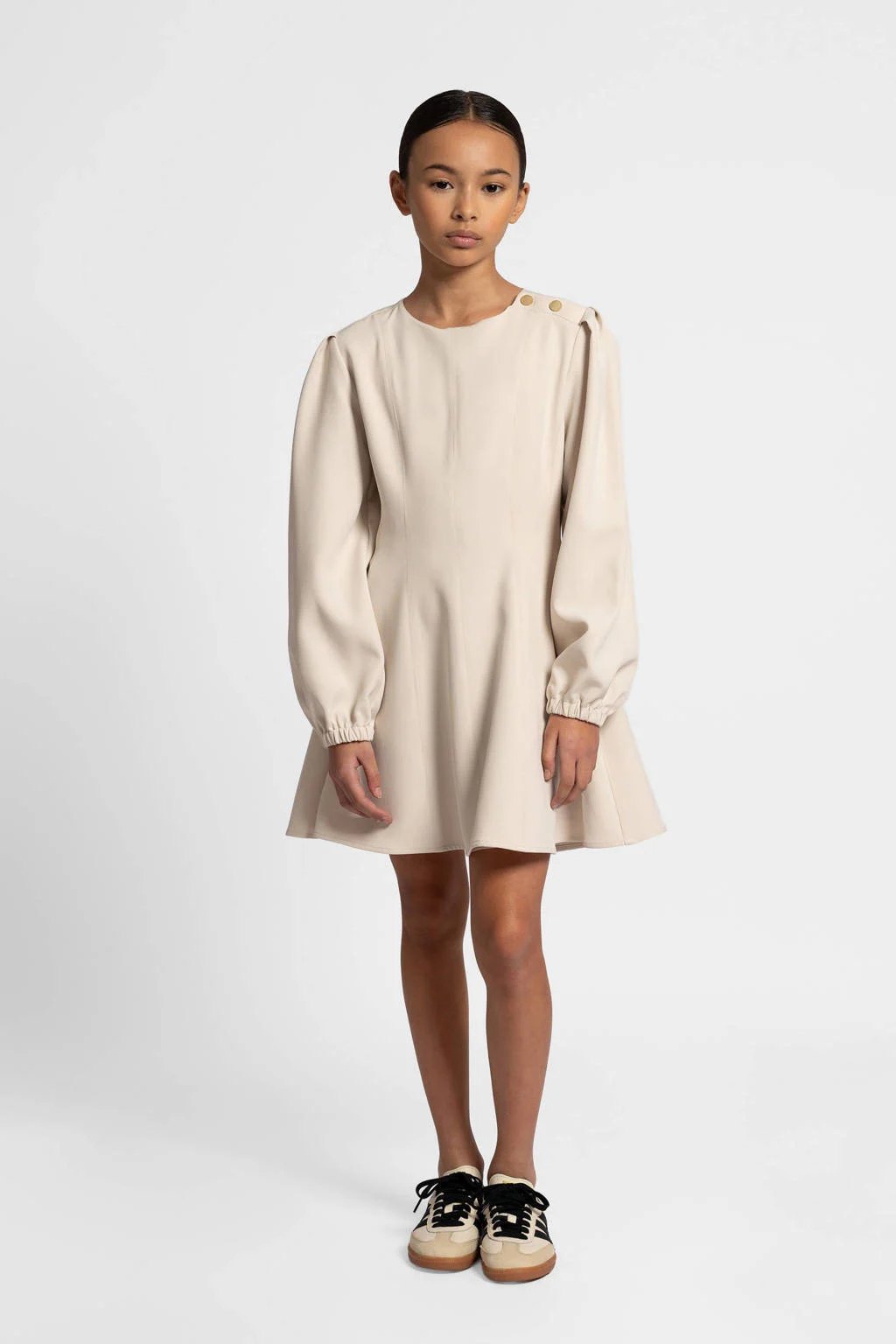 NIK&NIK korte jurk beige