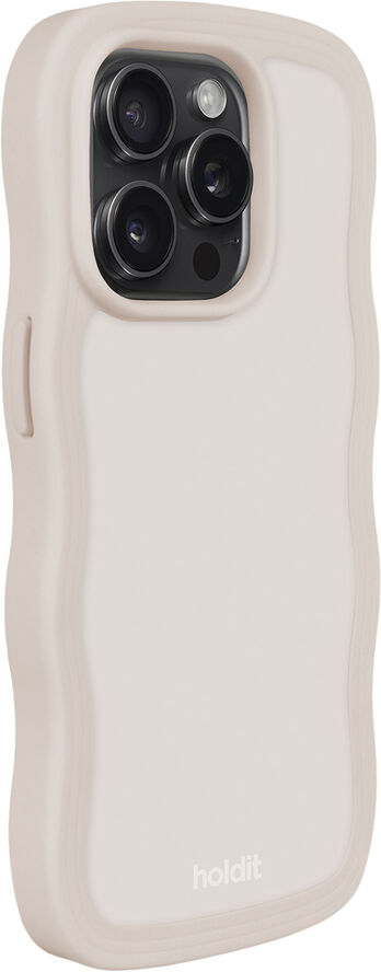 HoldIt Wavy Case iPhone 15 Pro Max Beige