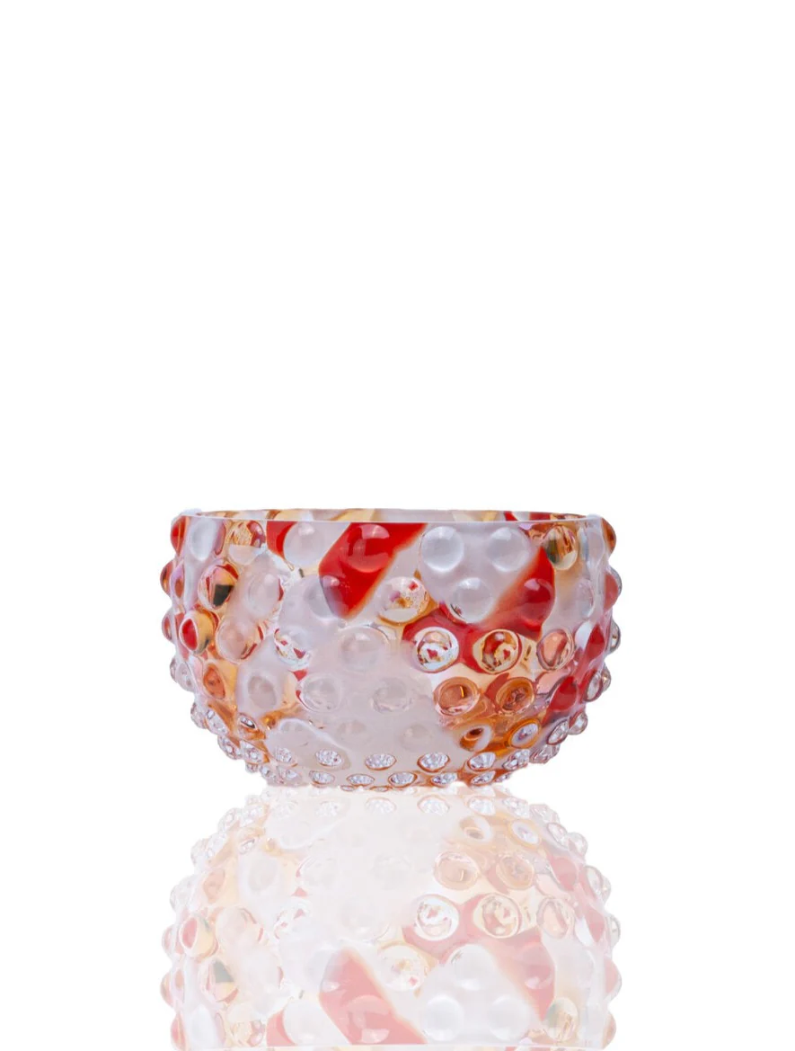 Anna Von Lipa  Confetti Hobnail Tapas skål - Crimson