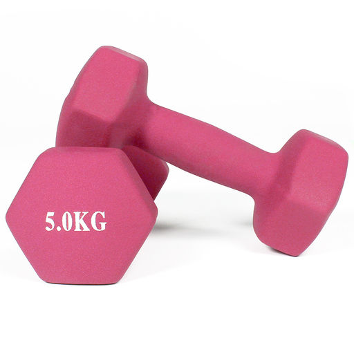 Halteres revestidos de neoprene (conjunto de 2) 5 kg Gladiatorfit
