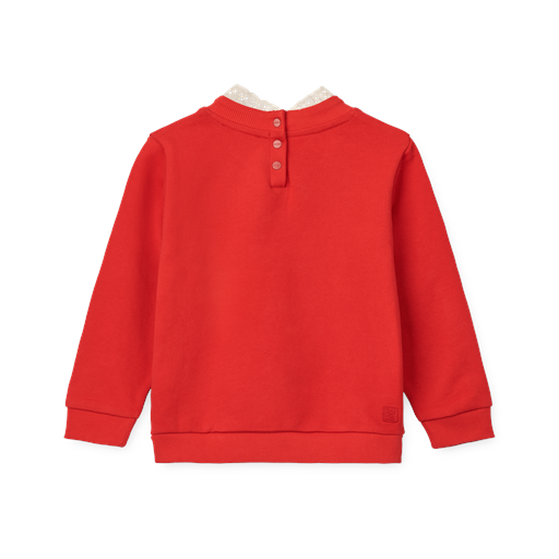 Liewood Rakel Sweatshirt, Holiday Bow Dark Red/Apple Red, 116 cm