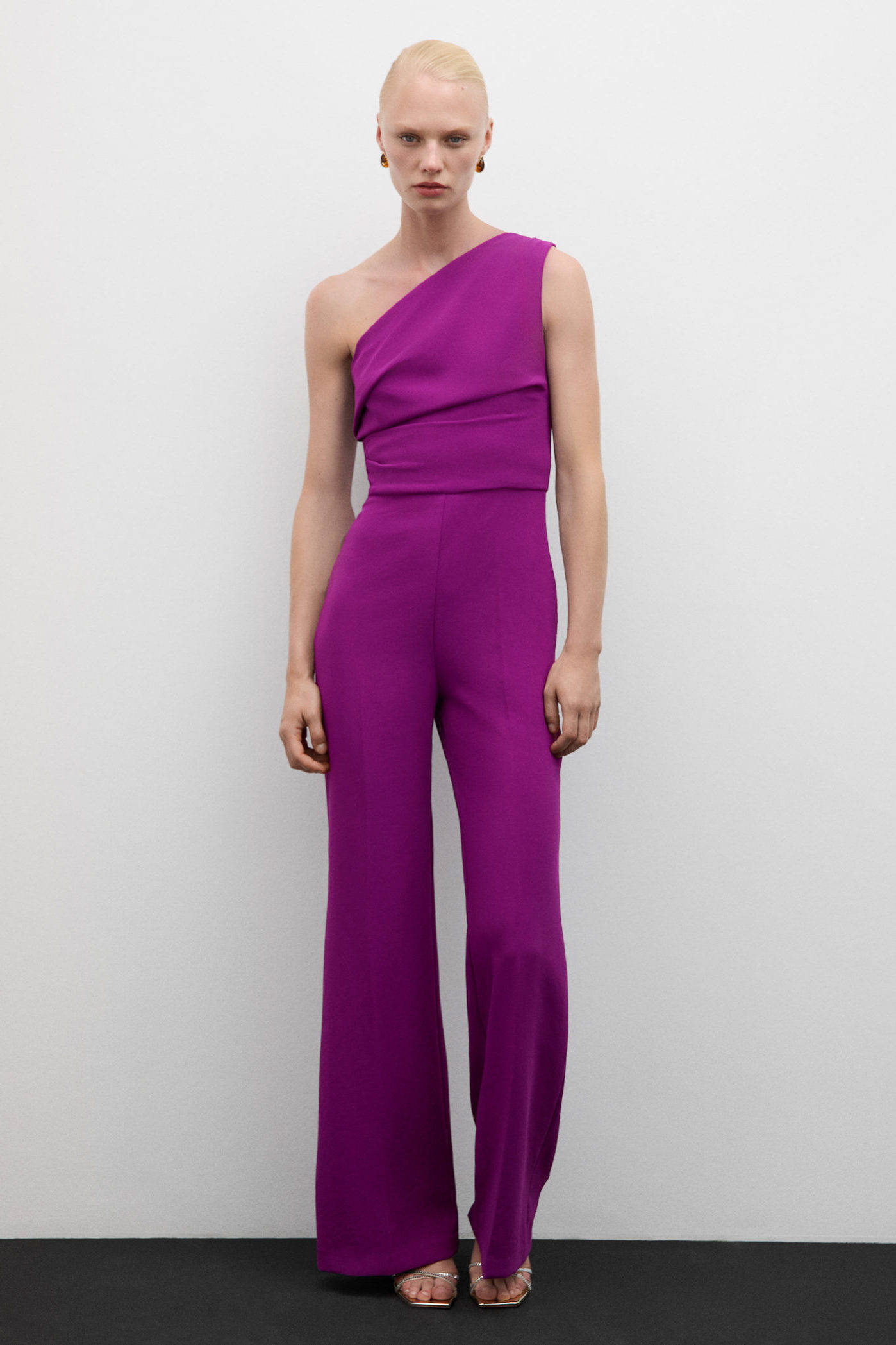 Mango jumpsuit paars