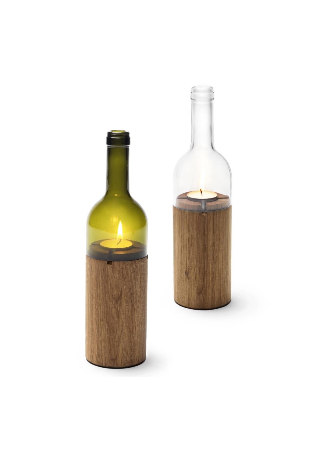 Side by Side Windlicht Side by Side WeinLicht weiss