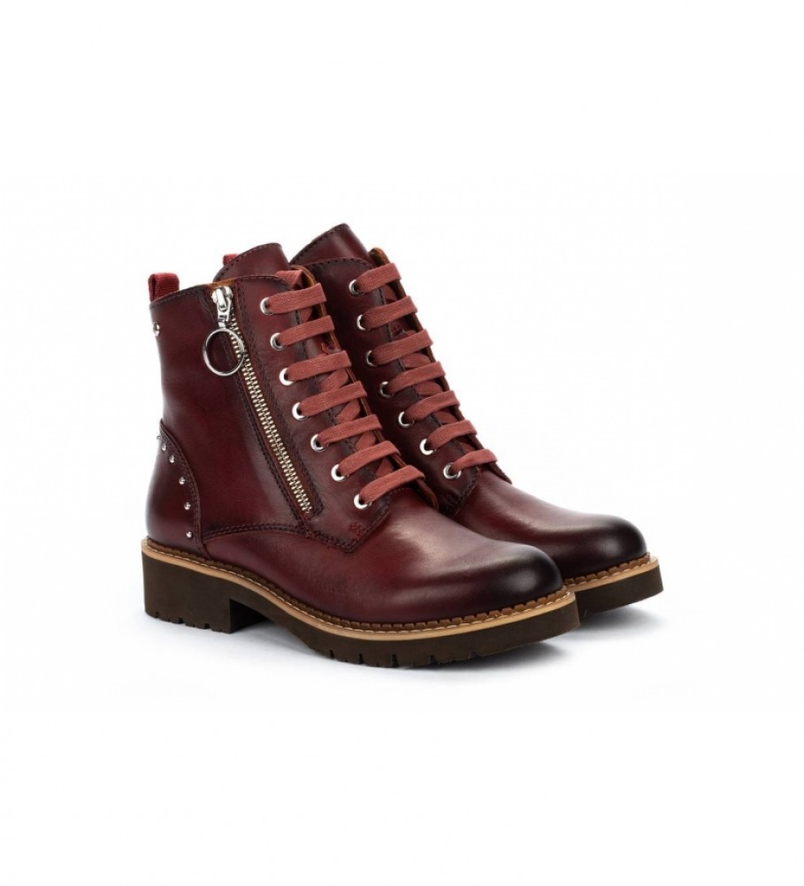 Botas Pikolinos Vicar W0V em couro cor barro