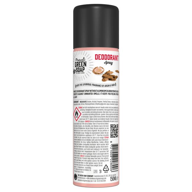 Marcel's Green Soap Argan & Oudh Deodorant Spray 150 ML