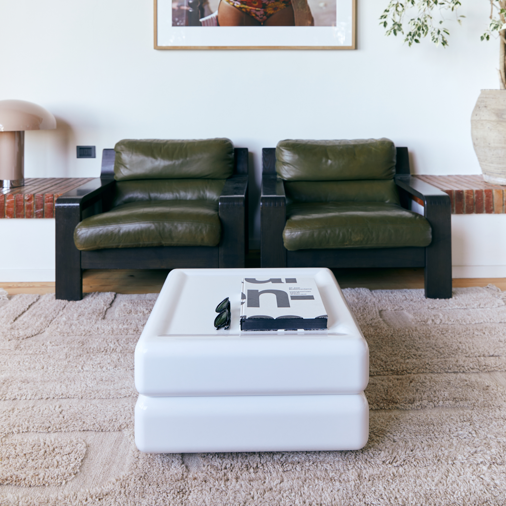 Vloerkleed Tufted Rug limestone 160x230 cm