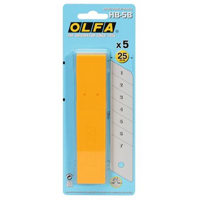 OLFA - Etui de 5 lames - pour cutter HB-5B - 25 mm