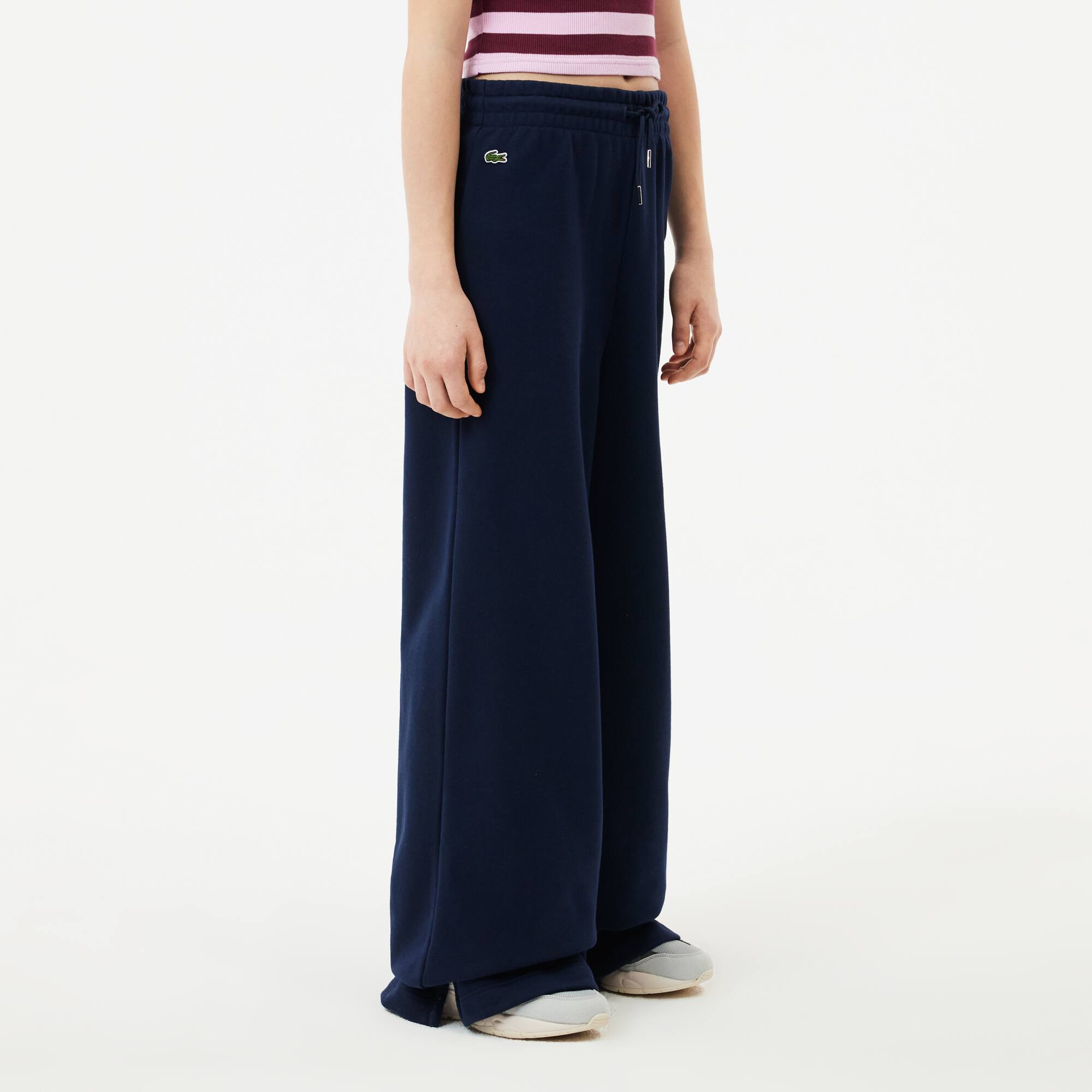 Jogginghose aus Flatter-Fleece Hosen & Kleider - Blau - Lacoste - Mädchen